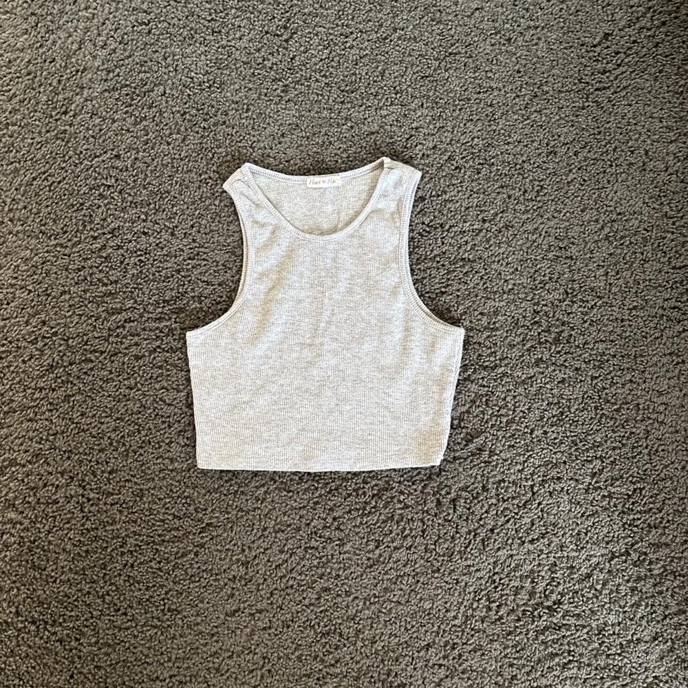 Heart Hips Light Gray Tank Top